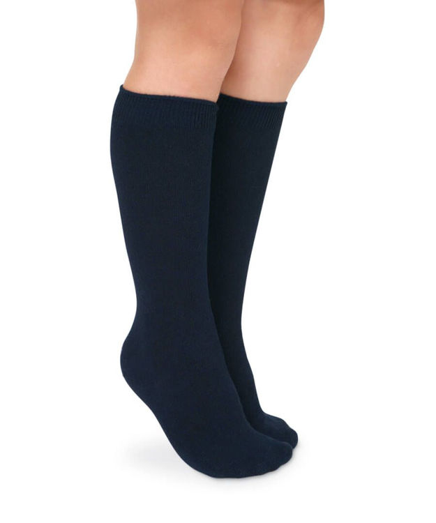 Picture of C3104 BREATHABLE  COTTON UNISEX NAVY SEAMLESS 3 PACK SOCKS